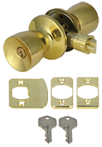 Doors and Windows Entrance Lock Polished Brass