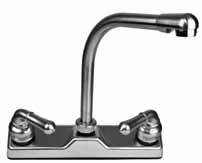 Plumbing Kitchen High Rise Faucet Brushed Nickel, Celecon Body, 8″