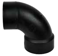 Plumbing ABS Elbow 3″ x 3″ Street Spigot x Hub, 1/8 Bend, 45°, 25 Count