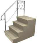 Steps, Decks, and Rails Fiberglass Steps “B” Series 7″ Riser 24″ x 18″ x 36″