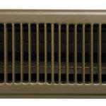 HVAC Metal Floor Register Brown 4 x 12