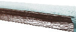 Foundation Covers Aluminum Bottom Track 10′ Chocolate