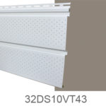 DuraSpan D5 VT Vented Siding Pebble Clay .040 Premium Soffit (matte) Smooth