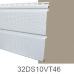 Exterior Wall Coverings D5 VT Vented Siding Basket Beige .040 Premium Soffit (matte) Smooth