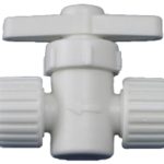 Plumbing Flair-It Straight Top Valve 3/8″ P Poly/Pex, In-Line Valve