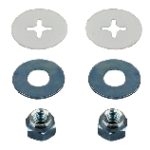 Tools and Fasteners Toilet Hold Down Fasteners with Nuts and Washers, Brass, 2/Package