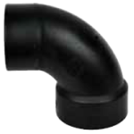 Plumbing ABS Elbow 3″ x 3″ Street Spigot x Hub, 1/8 Bend, 45°