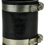 Plumbing ABS Transition Coupling Flex 2″ x 2″