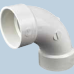 Plumbing PVC Long Turn Elbow 3″ x 3″ Hub, 90°