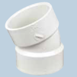 Plumbing PVC Elbow 3″ x 3″, 22.5°, Hub 1/16 Bend, 20/Count