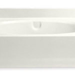 Plumbing Aquatic Fiberglass Soaker Tub 41 x 60 x 26 – Almond