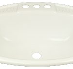 Plumbing Lavatory Sink Plastic, Square 17″x 20″, White