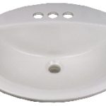 Plumbing Lavatory Sink Porcelain, 17″ x 20″, China White