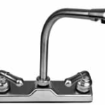 Plumbing Kitchen High Rise Faucet Brushed Nickel, Celecon Body, 8″