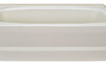 Plumbing Heavy Duty ABS Tub 27 x 54, Center Drain, Almond