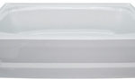 Plumbing Heavy Duty ABS Tub 27 x 54, Left Hand Drain, White