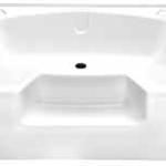 Plumbing Heavy Duty Garden ABS Tub 40 x 54, White, with Step