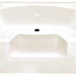 Plumbing Heavy Duty Garden ABS Tub 40 x 54, Almond, with Step