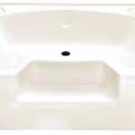 Plumbing Permalux Garden Tub 40 x 54, Bone, With Step