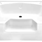 Plumbing Permalux Garden Tub 40 x 54, White, with Step