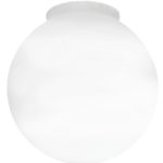 Electrical White Glass Globe 6″