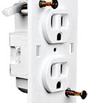 Electrical Receptacle Duplex without Coverplate