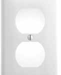 Electrical Coverplate Receptacle Snap On White