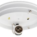 Electrical Ceiling Fixture 7″ 1LT Gloss White