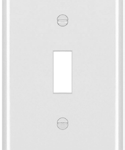 Electrical Switch Coverplate Single Pole Toggle White