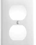 Electrical Coverplate Duplex Receptacle White