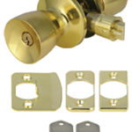 Doors and Windows Entrance Lock Polished Brass
