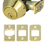 Doors and Windows Single Cylinder Deadbolt Polished Brass