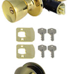 Doors and Windows Entry Deadbolt and Combo Set Polished Brass