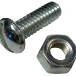 Setup and Transportation Stove Bolt 1/4″ x 3/4″ with Nut 100 per Box