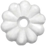 Tools and Fasteners White Rosette 1″ Diameter, 25/Bag