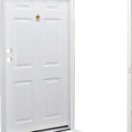 Doors and Windows Kinro Series 7660 Right Hand 32″ x 76″ with Knocker Viewer
