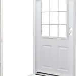 Doors and Windows Kinro Series 7660 Left Hand 34″ x 76″ with 6-Panel Door with 9-Lite Lite