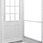 Doors and Windows Kinro Series 7660 Right Hand 34″ x 76″ with Insulated 9-Lite Lite