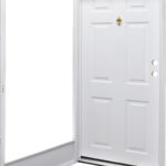 Doors and Windows Kinro Series 7660 Left Hand 34″ x 80″ with Knocker Viewer