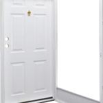 Doors and Windows Kinro Series 7660 Right Hand 34″ x 80″ with Knocker Viewer