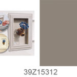 Perrenia Recessed Split Adobe/Pebble Clay Recessed Split