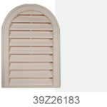 Perrenia Round Top Gable Vent White Birch 15″ x 22″ Round Top Gable Vent