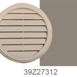 Perrenia Round Gable Vent Adobe Clay 20″ Round Gable Vent