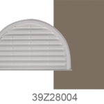 Perrenia Half Round Gable Vent Nutmeg 32″ x 20″ Half Round Gable Vent