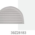 Perrenia Half Round Gable Vent White Birch 32″ x 20″ Half Round Gable Vent
