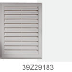Perrenia Vertical Gable Vent White Birch 24″ x 30″ Vertical Gable Vent